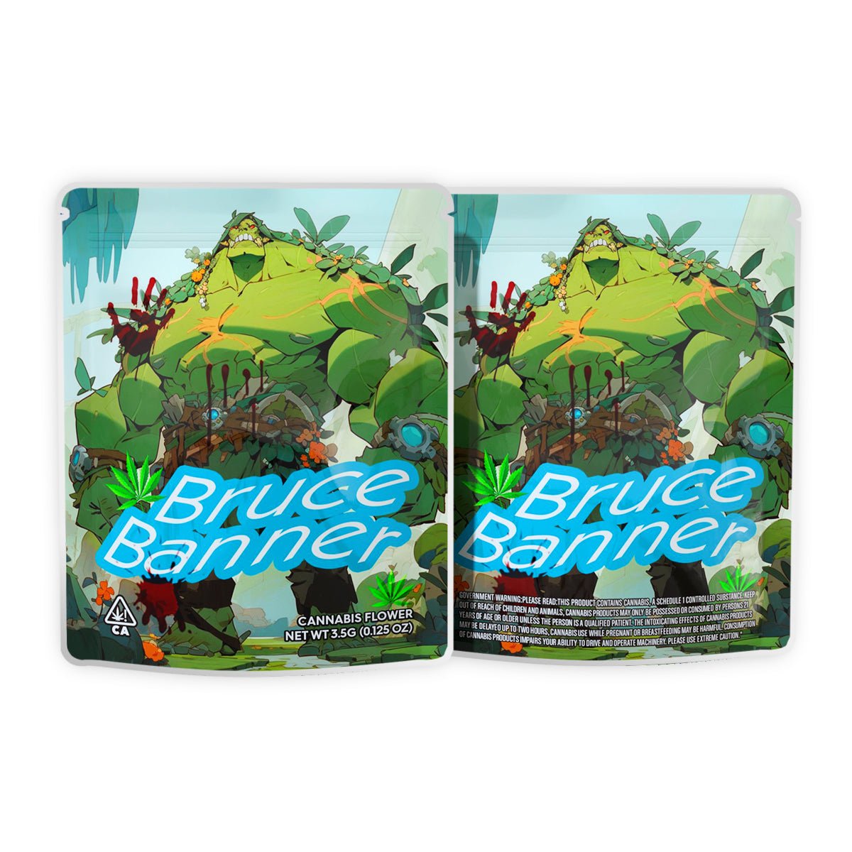 Bruce Banner Mylar Bags 3.5 Grams