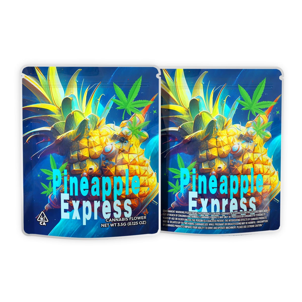 Pineapple Express Mylar Bags 3.5 Grams