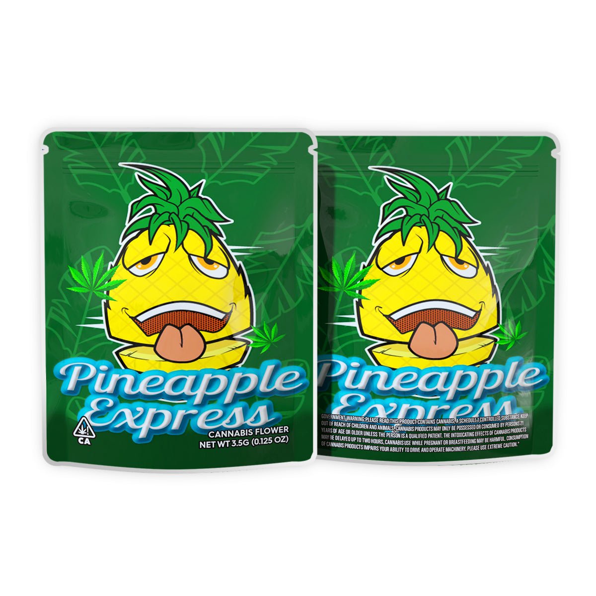 Pineapple Express Mylar Bags 3.5 Grams