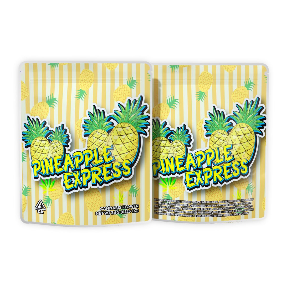 Pineapple Express Mylar Bags 3.5 Grams