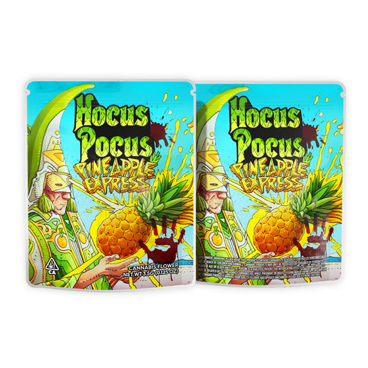 Hocus Pocus Pineapple Express Mylar Bags 3.5 Grams