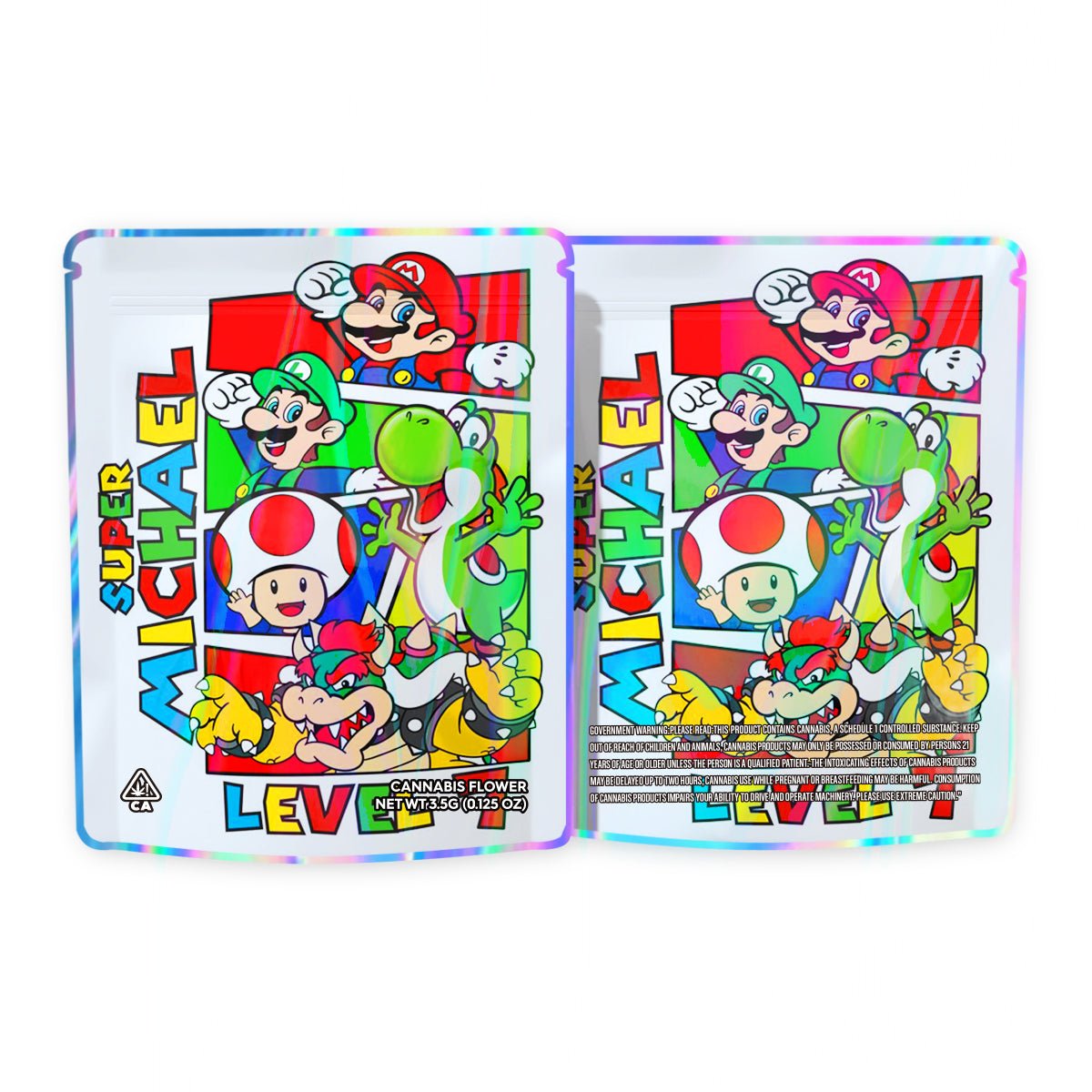 Super Michael lEVEL 7 Mylar Bags 3.5 Grams