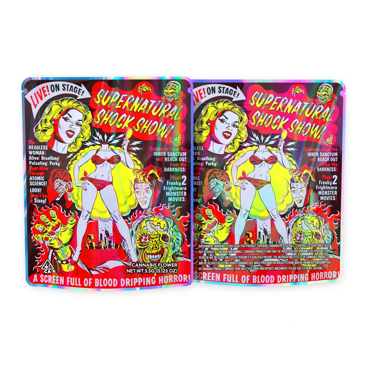 Supernatoral Shock Show Mylar Bags 3.5 Grams