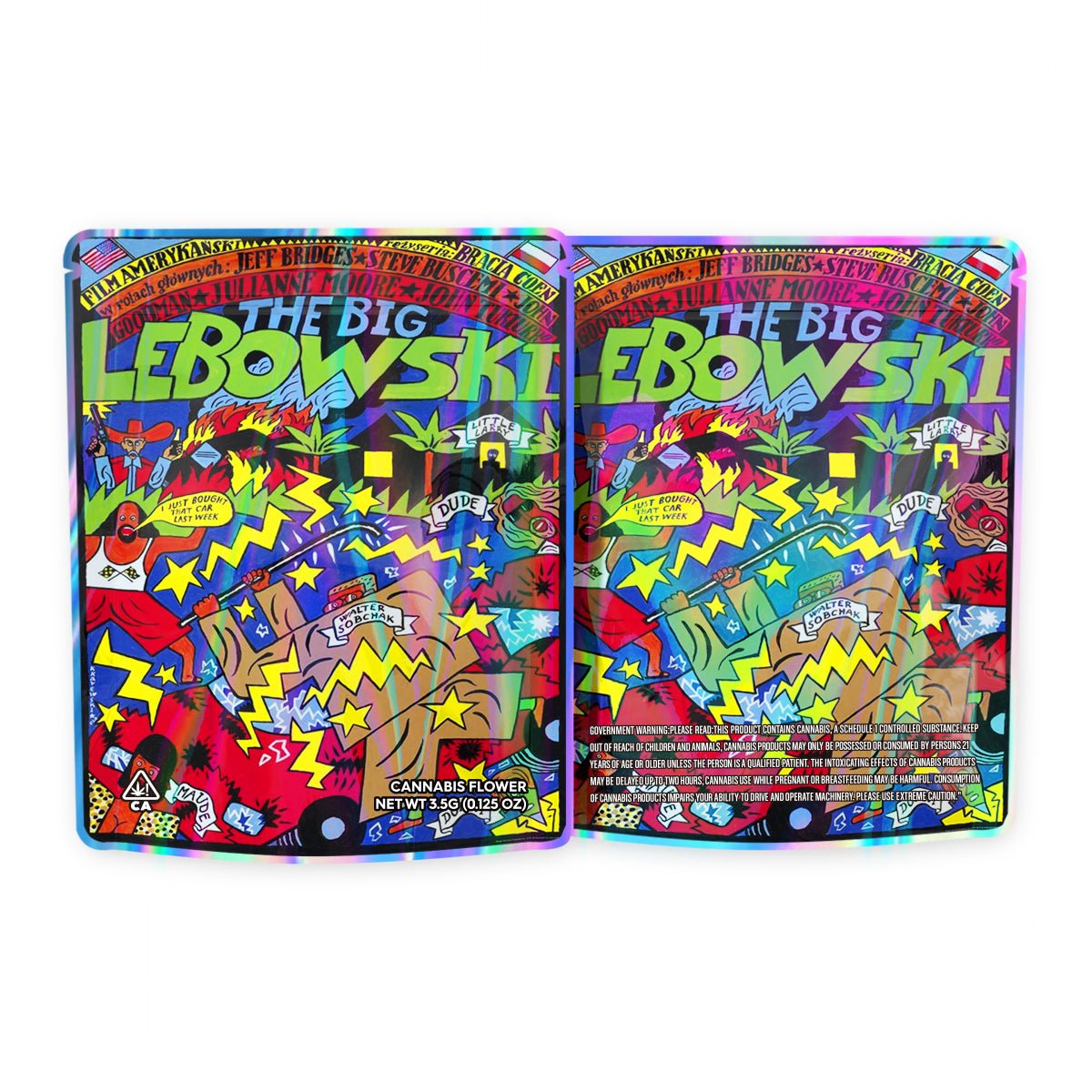 The Big Lebowski Mylar Bags 3.5 Grams