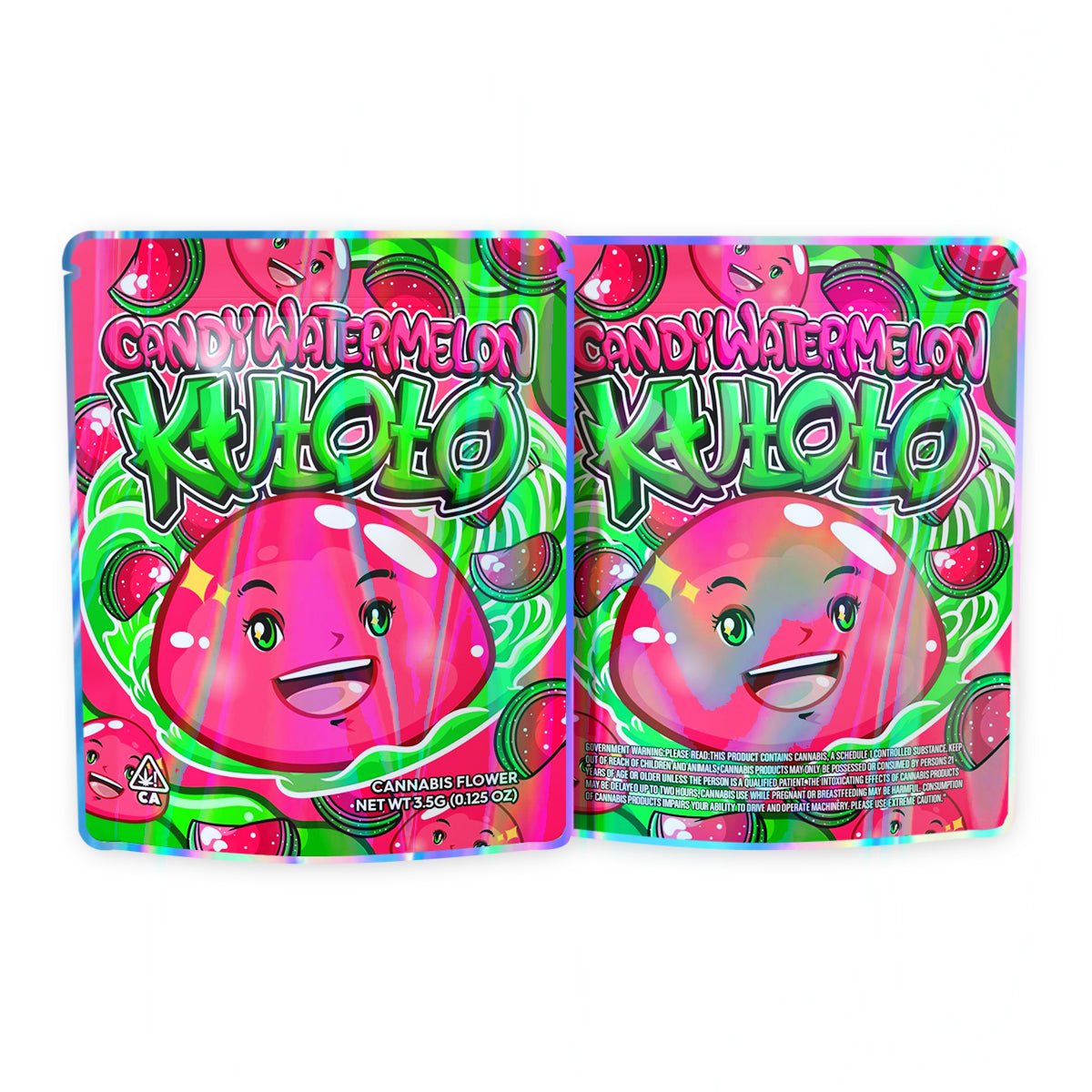 Candy Watermelon Kutoto Mylar Bags 3.5 Grams