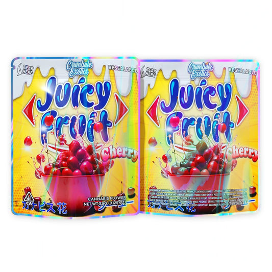 Juicy Fruit Cherry Mylar Bags 3.5 Grams