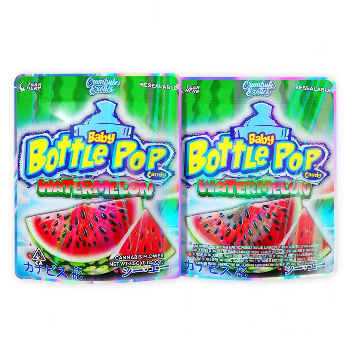 Watermelon Candy Mylar Bags 3.5 Grams