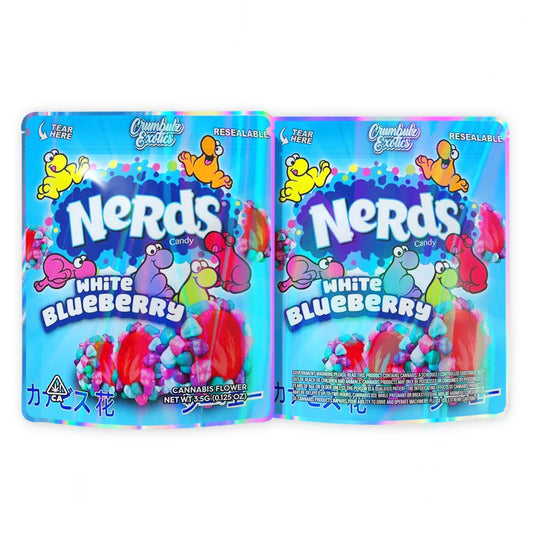 Nerds White Blueberry Mylar Bags 3.5 Grams