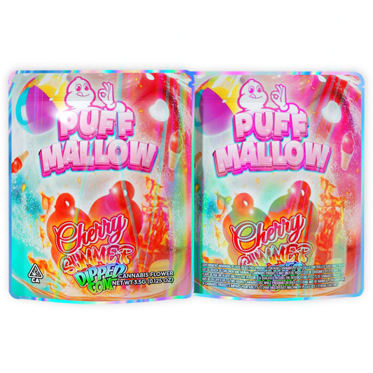 Puff Mallow Cherry Summer Dipped Cone Mylar Bags 3.5 Grams