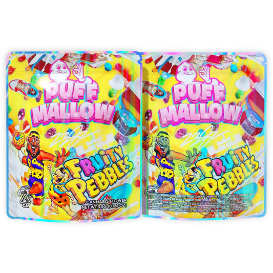 Puff Mallow Fruity Pebbles Mylar Bags 3.5 Grams