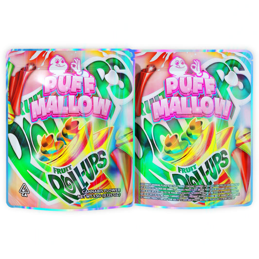 Puff Mallow Fruit Roll Ups Mylar Bags 3.5 Grams