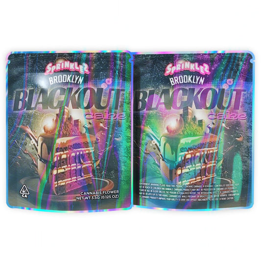 Sprinklez Brooklyn Blackout Cake Mylar Bags 3.5 Grams