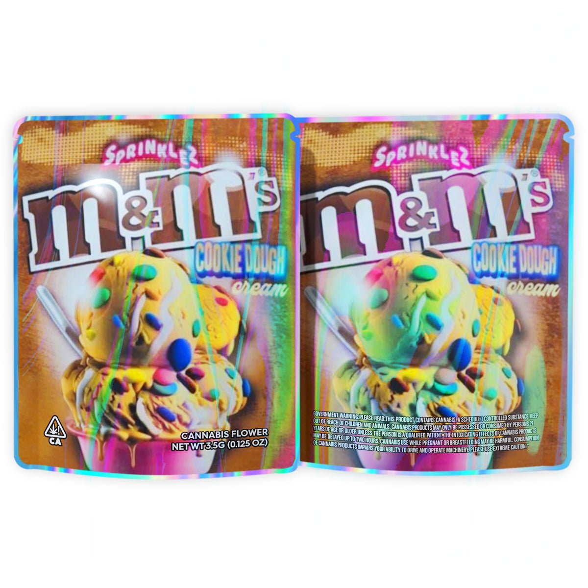 Sprinklez Cookie Dough Cheam Mylar Bags 3.5 Grams