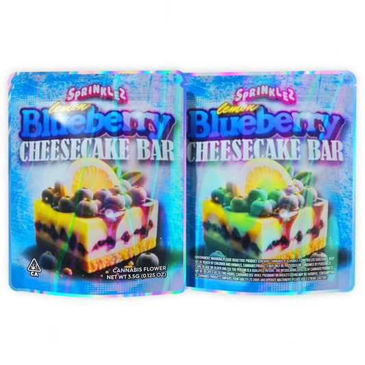 Sprinklez Lemon Blueberry Cheesecake Bar Mylar Bags 3.5 Grams