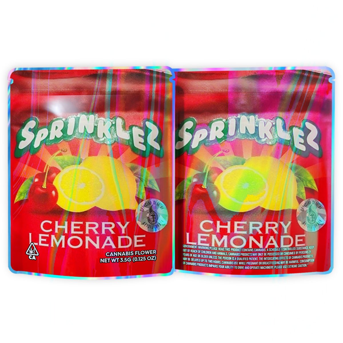 Sprinklez Cherry Lemonade Mylar Bags 3.5 Grams