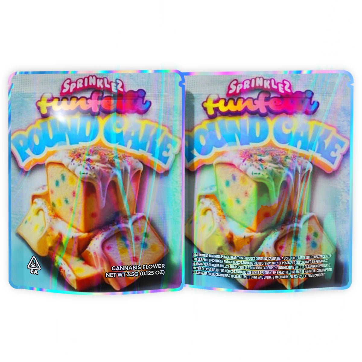 Sprinklez Funfetti Pound Cake Mylar Bags 3.5 Grams