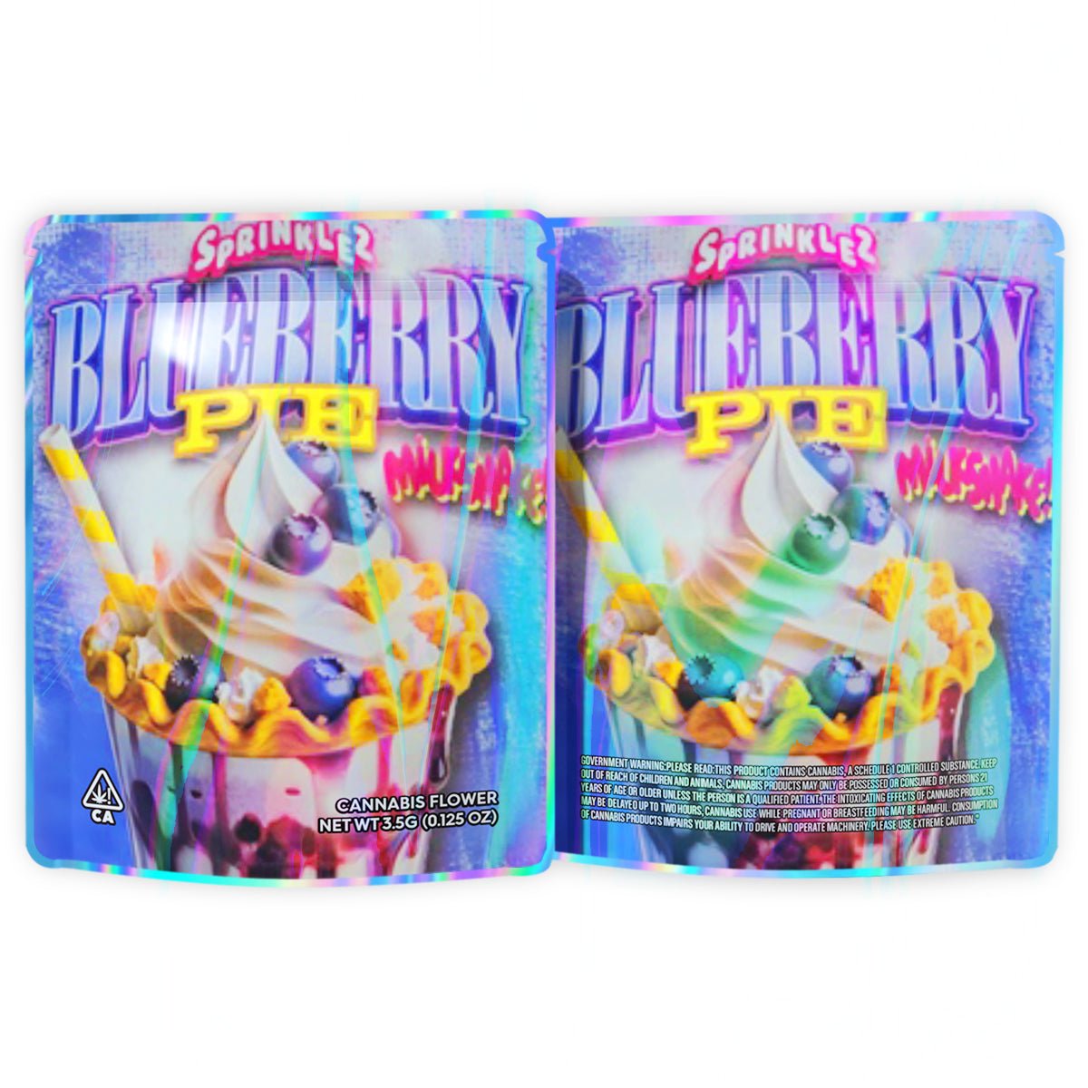 Sprinklez Blueberry Pie Mylar Bags 3.5 Grams