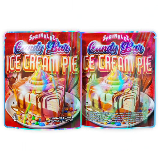 Sprinklez Candy Ban Ice Cream Pie Mylar Bags 3.5 Grams