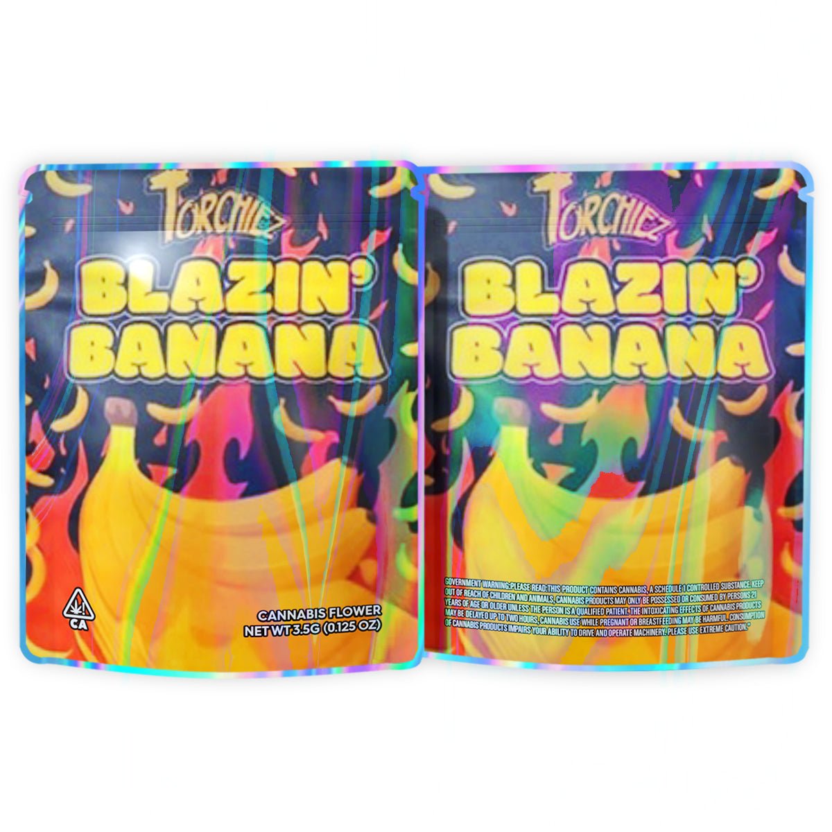 Torchiez Blazin Banana Mylar Bags 3.5 Grams