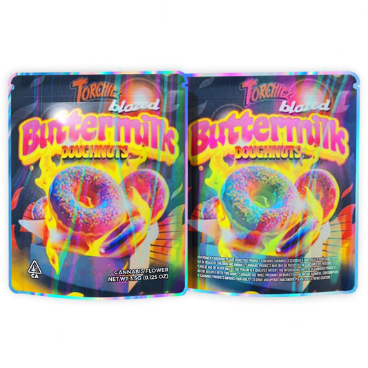 Torchiez Blazed Buttermilk Doughnuts Mylar Bags 3.5 Grams