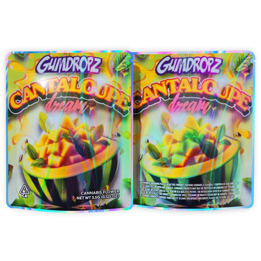 Gumdropz Cantaloupe Dream Mylar Bags 3.5 Grams