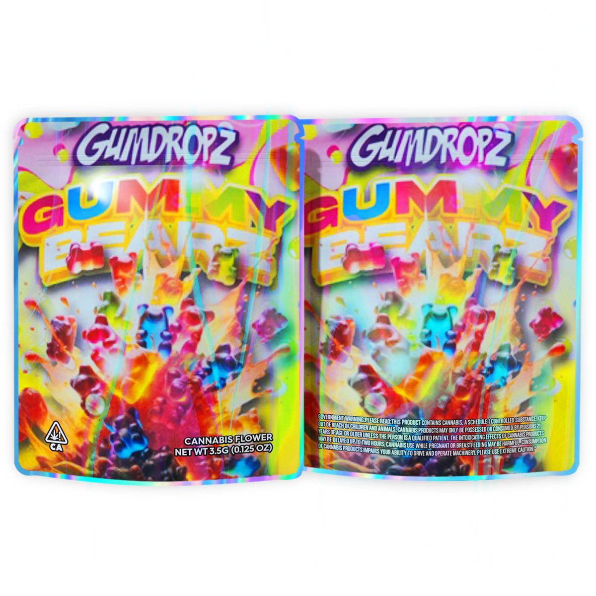 Gumdropz Gummy Bearz Mylar Bags 3.5 Grams