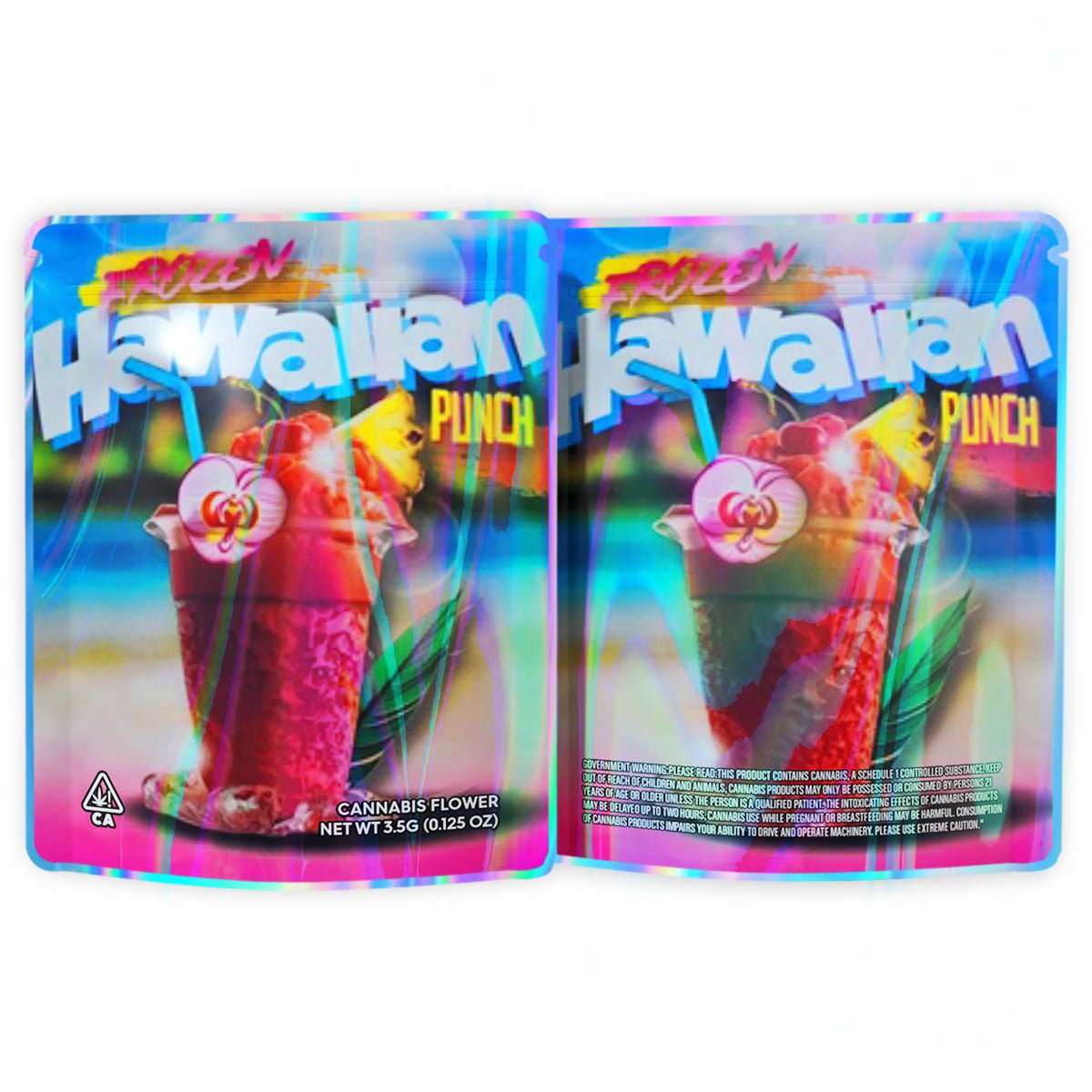 Frozen Hawaiian Punch Mylar Bags 3.5 Grams