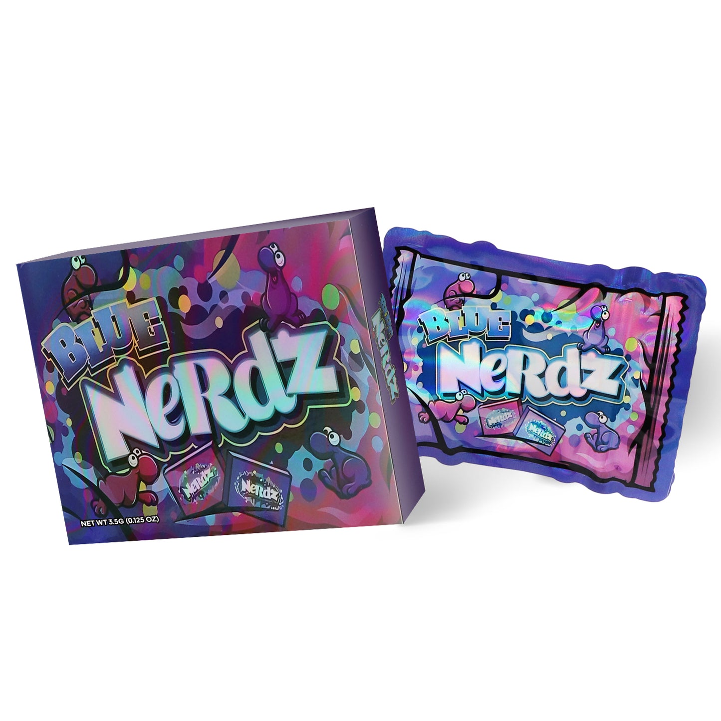 Blue Nerdz 3.5G Mylar Bag With Box