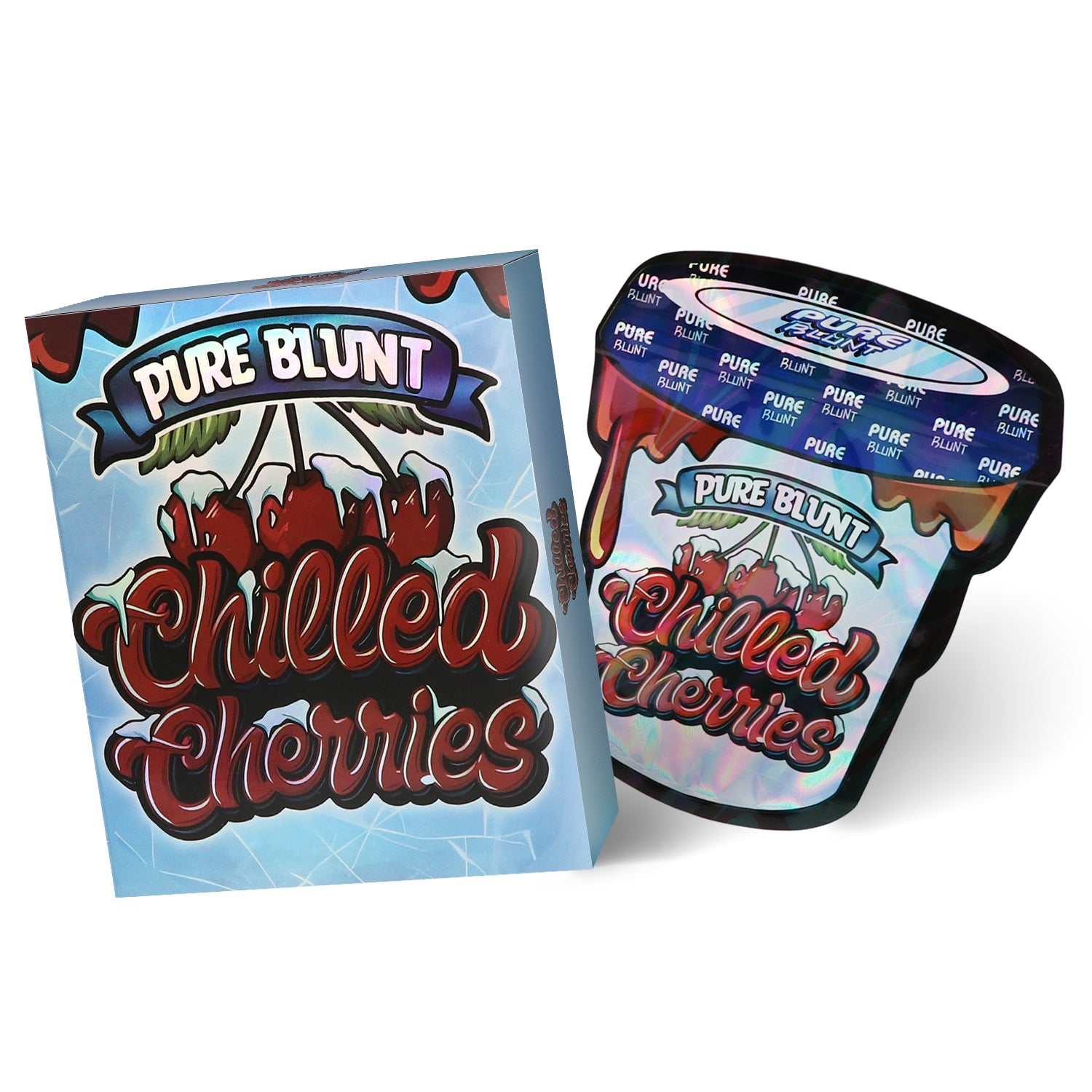 Pure Blunt Black Chilled Cherries 3.5G Mylar Bag With Box