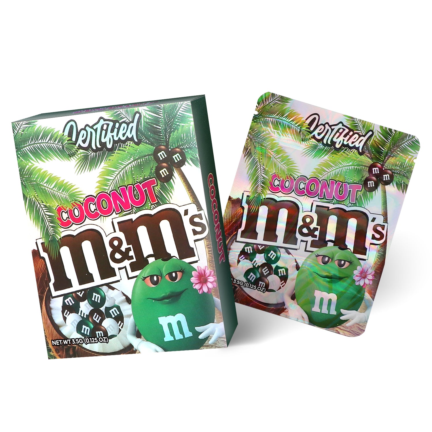 Certified Coconut Candy 3.5G Mylar Bag With Box