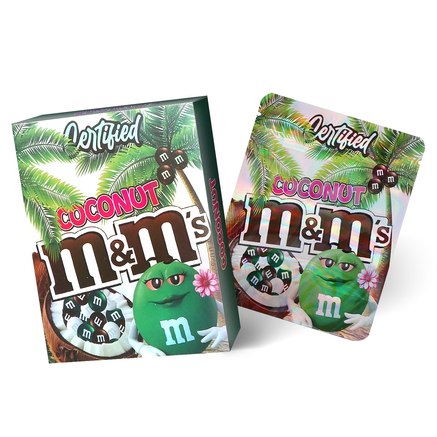 Certified Coconut Candy 3.5G Mylar Bag With Box