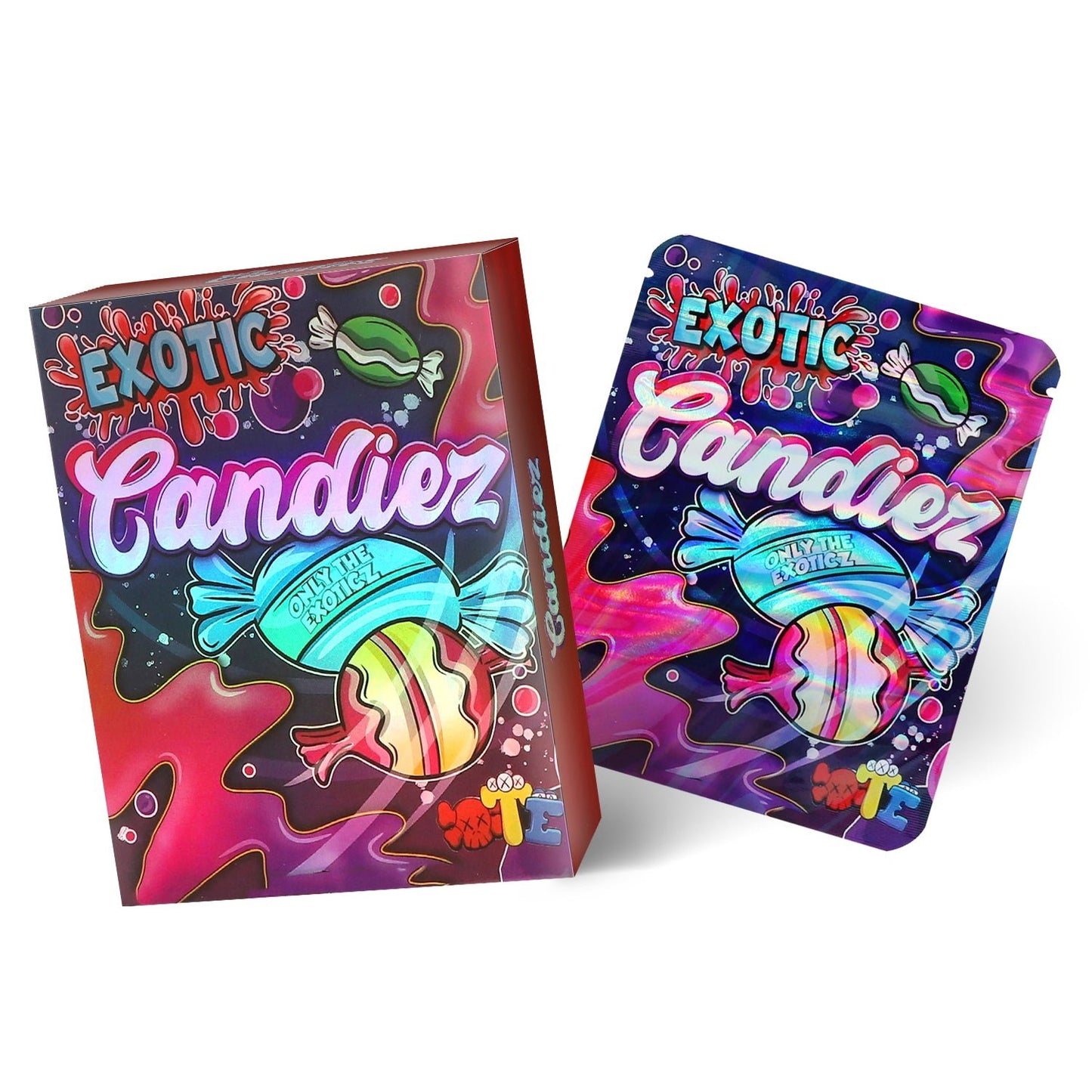 Exotic Candiez 3.5G Mylar Bag With Box