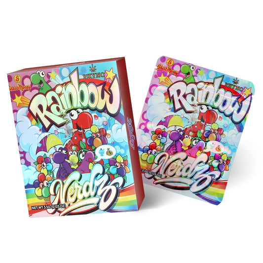 Nerdz Rainbow 3.5G Mylar Bag With Box