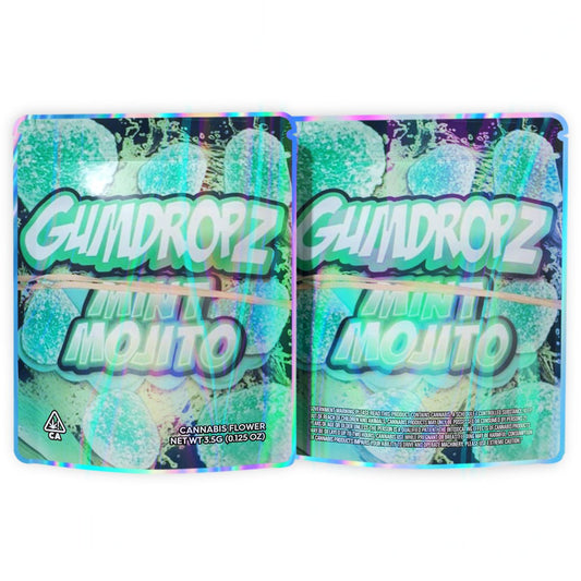 Gumdropz Mint Mojito Mylar Bags 3.5 Grams