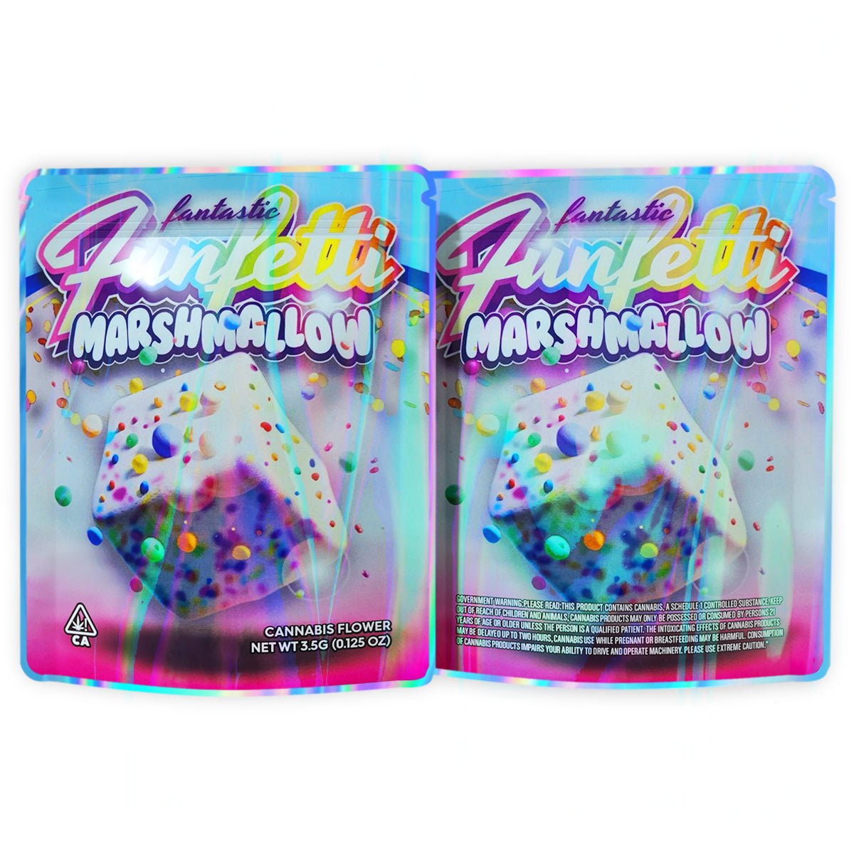 Fantastic FunFetti Marshmallow Mylar Bags 3.5 Grams