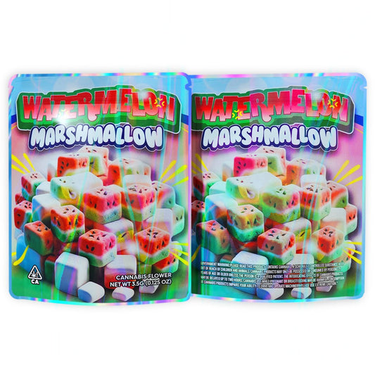 Watermelon Marshmallow Mylar Bags 3.5 Grams