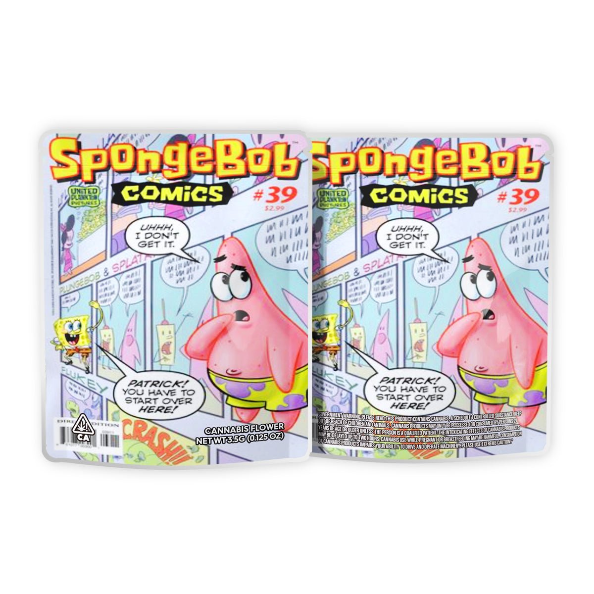 SpongeBob Comics Weed Myalr Bags 3.5 Grams