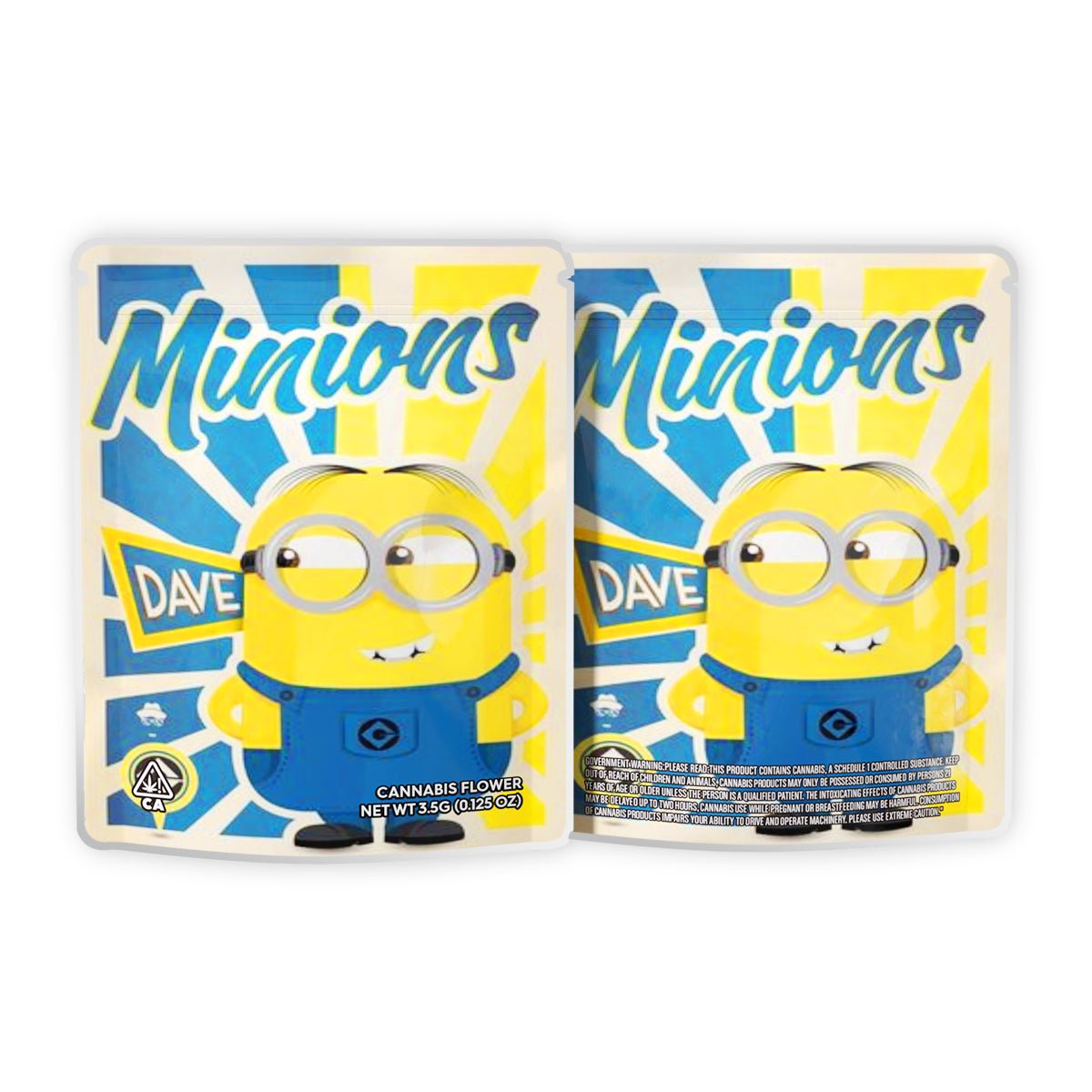 Despicable Me Minions Weed Mylar Bags 3.5 Grams