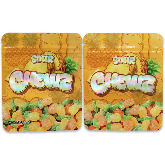 Sour Chewz Weed Mylar Bags 3.5 Grams