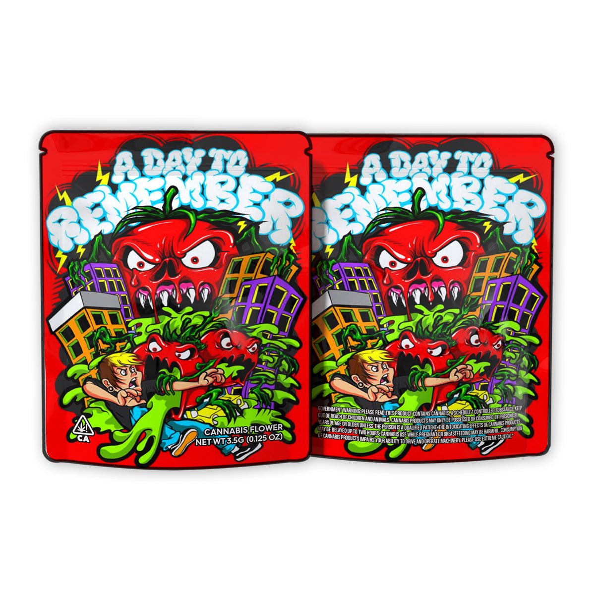 A Day To Remember Weed Mylar Bags 3.5 Grams