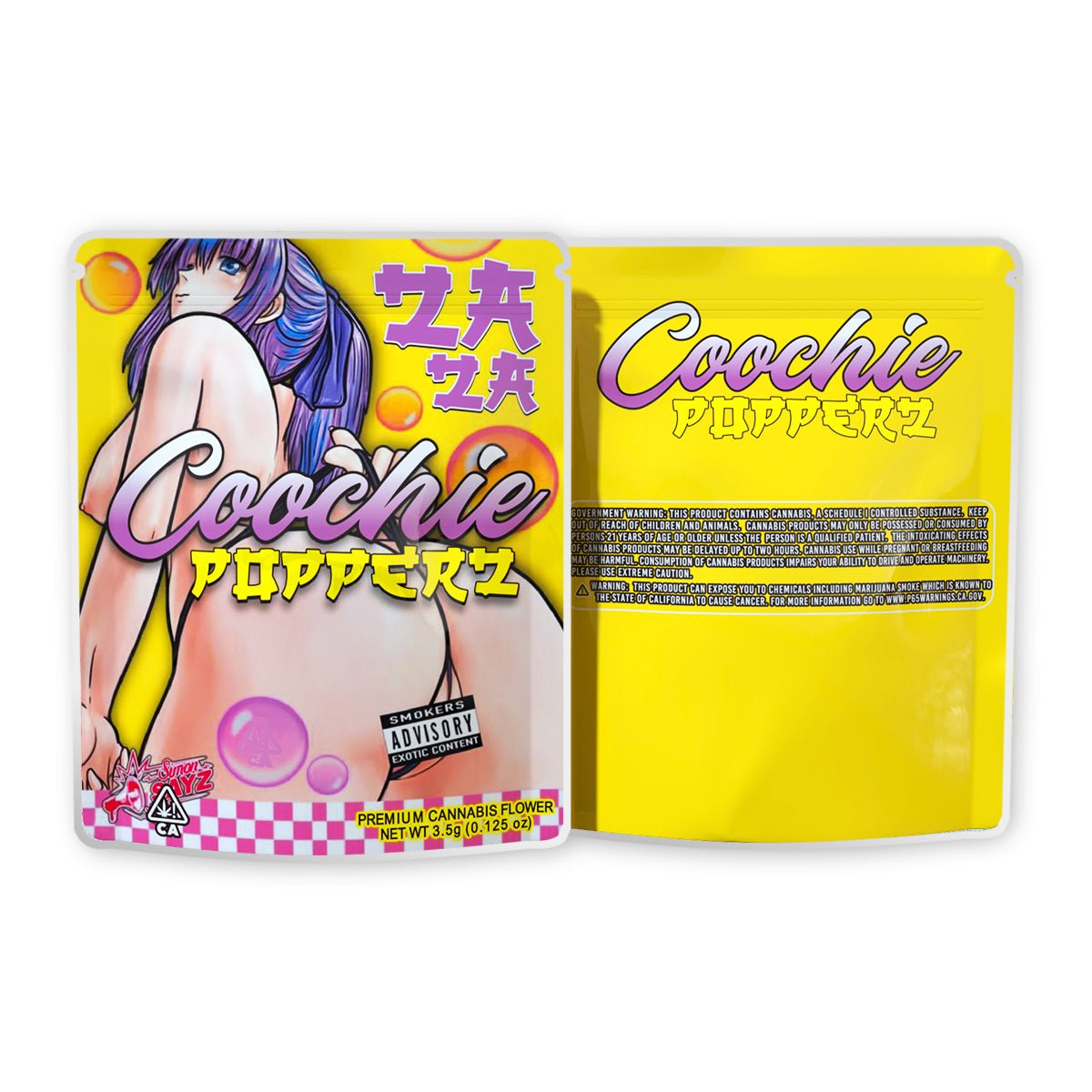 Coochie Mylar Bags 3.5 Grams