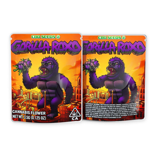 Gorilla Roxo Mylar Bags 3.5 Grams