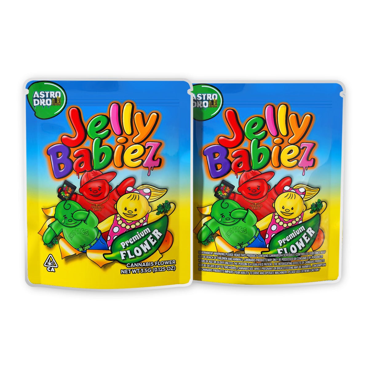 Jelly Babiez Mylar Bags 3.5 Grams