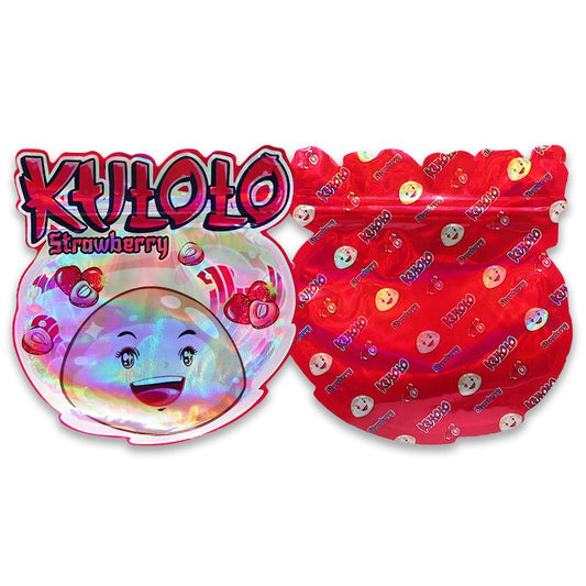 KUHOLO Strawberry Mylar Bags 3.5 Grams