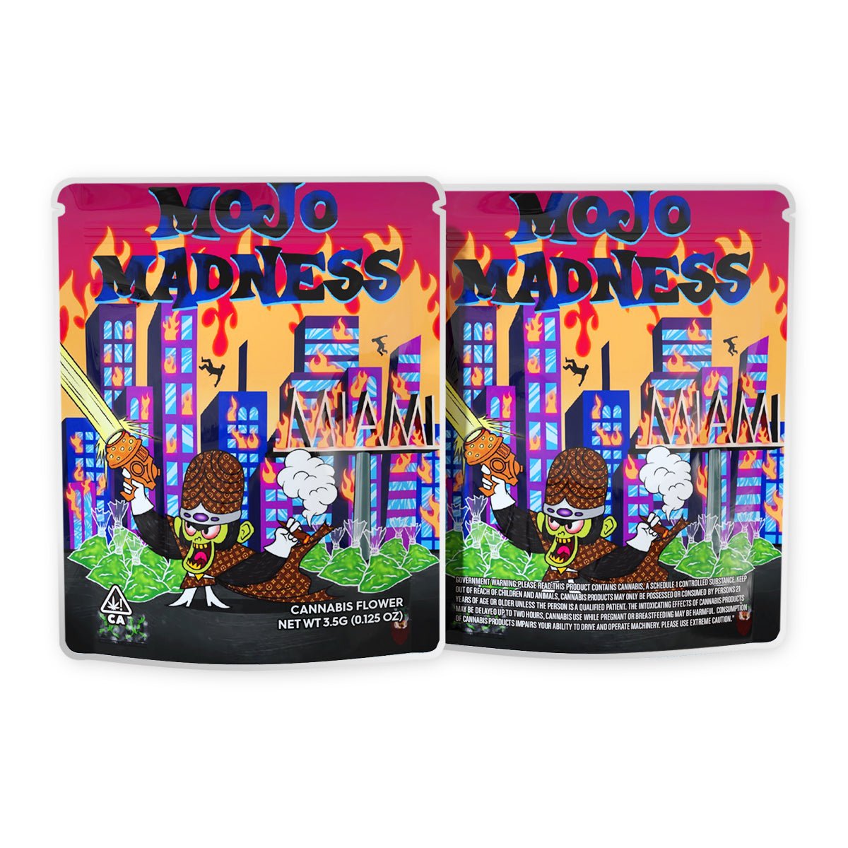 Mojo Madness Mylar Bags 3.5 Grams