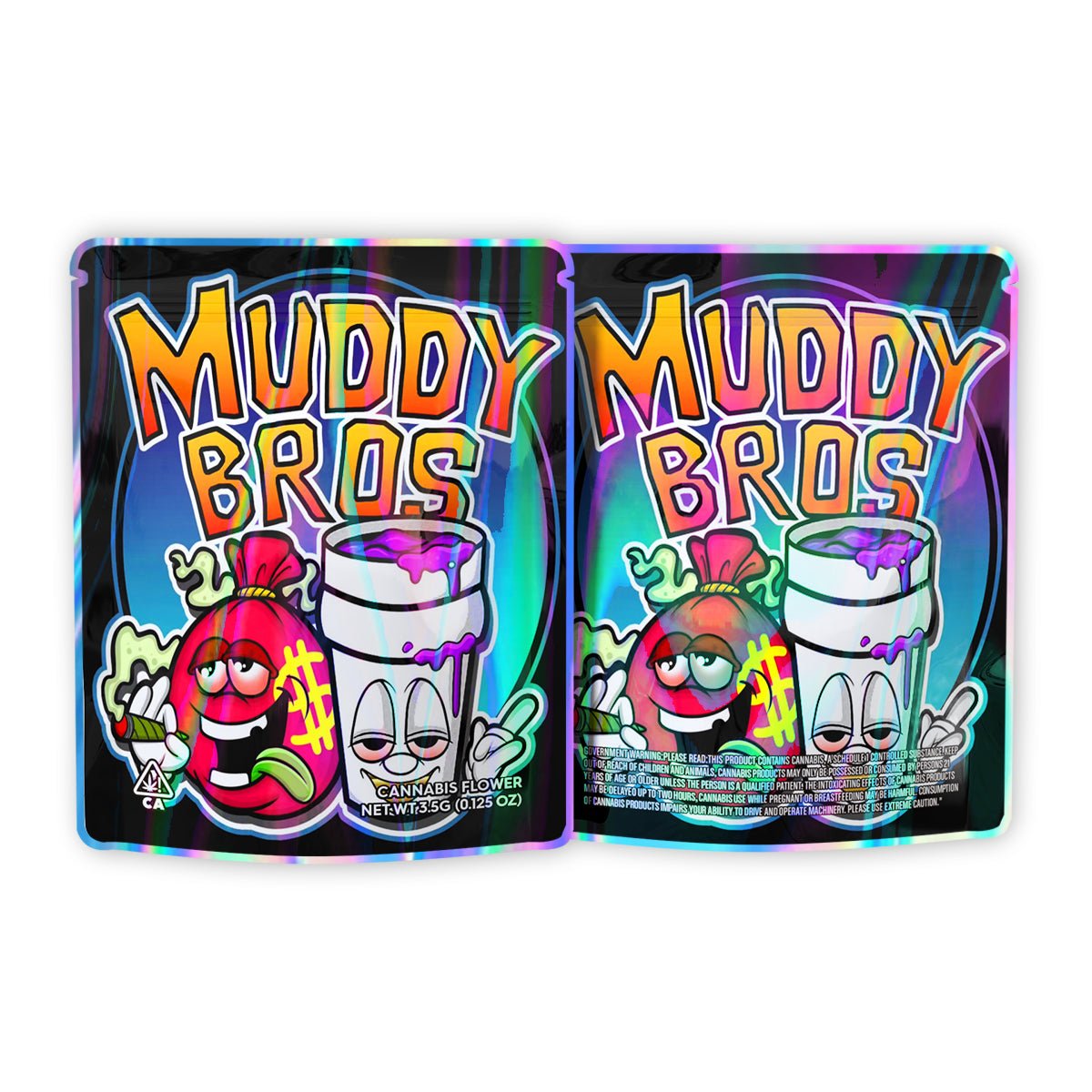 Muddy Bros Mylar Bags 3.5 Grams