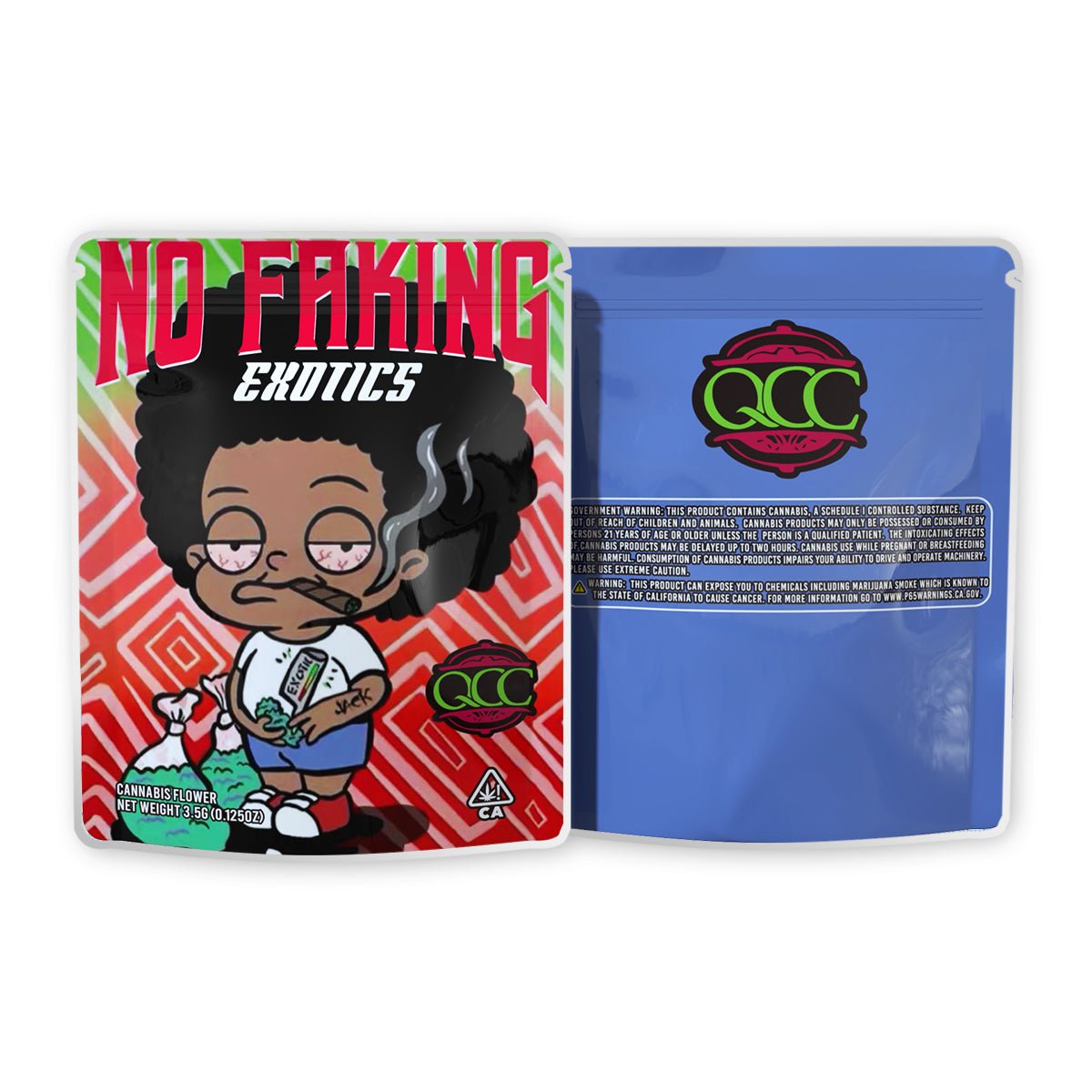 No Faking Erotics Mylar Bags 3.5 Grams