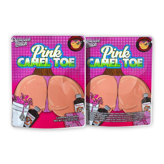 Pink Camel Toe Mylar Bags 3.5 Grams