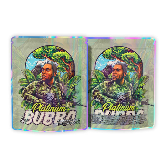 Platinum Bubba Weed Mylar Bags 3.5 Grams