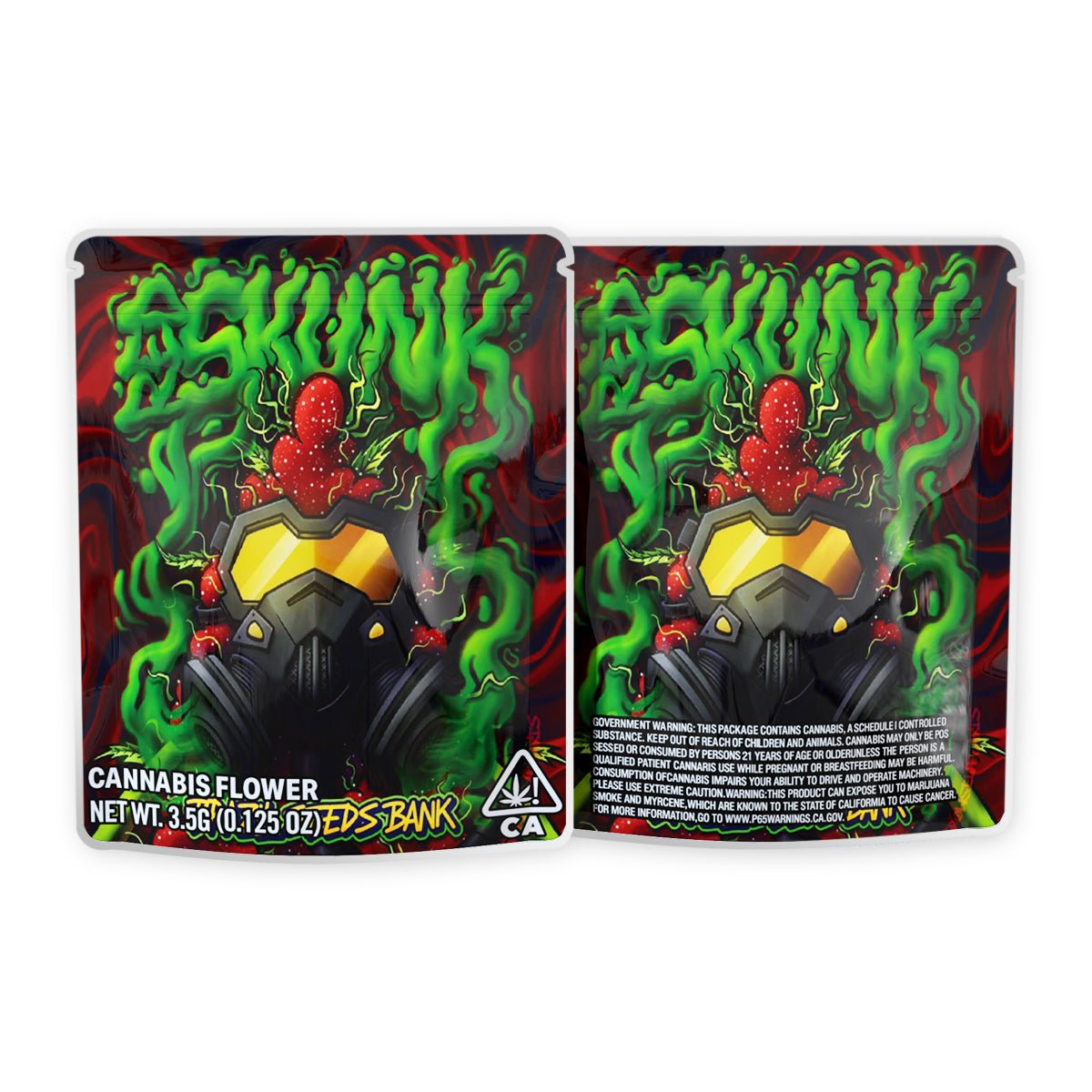 Skunk Mylar Bags 3.5 Grams